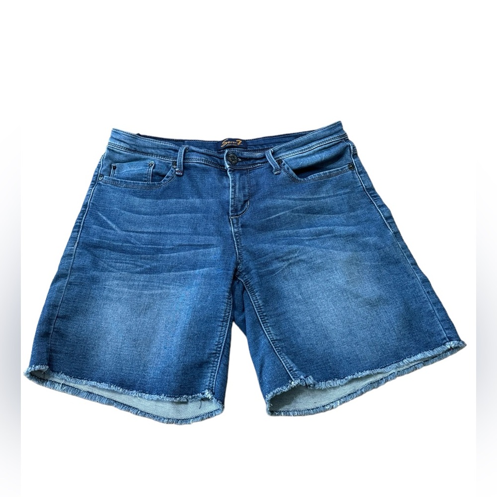 Seven 7 Sexy Relaxed Denim Jean Shorts size 8